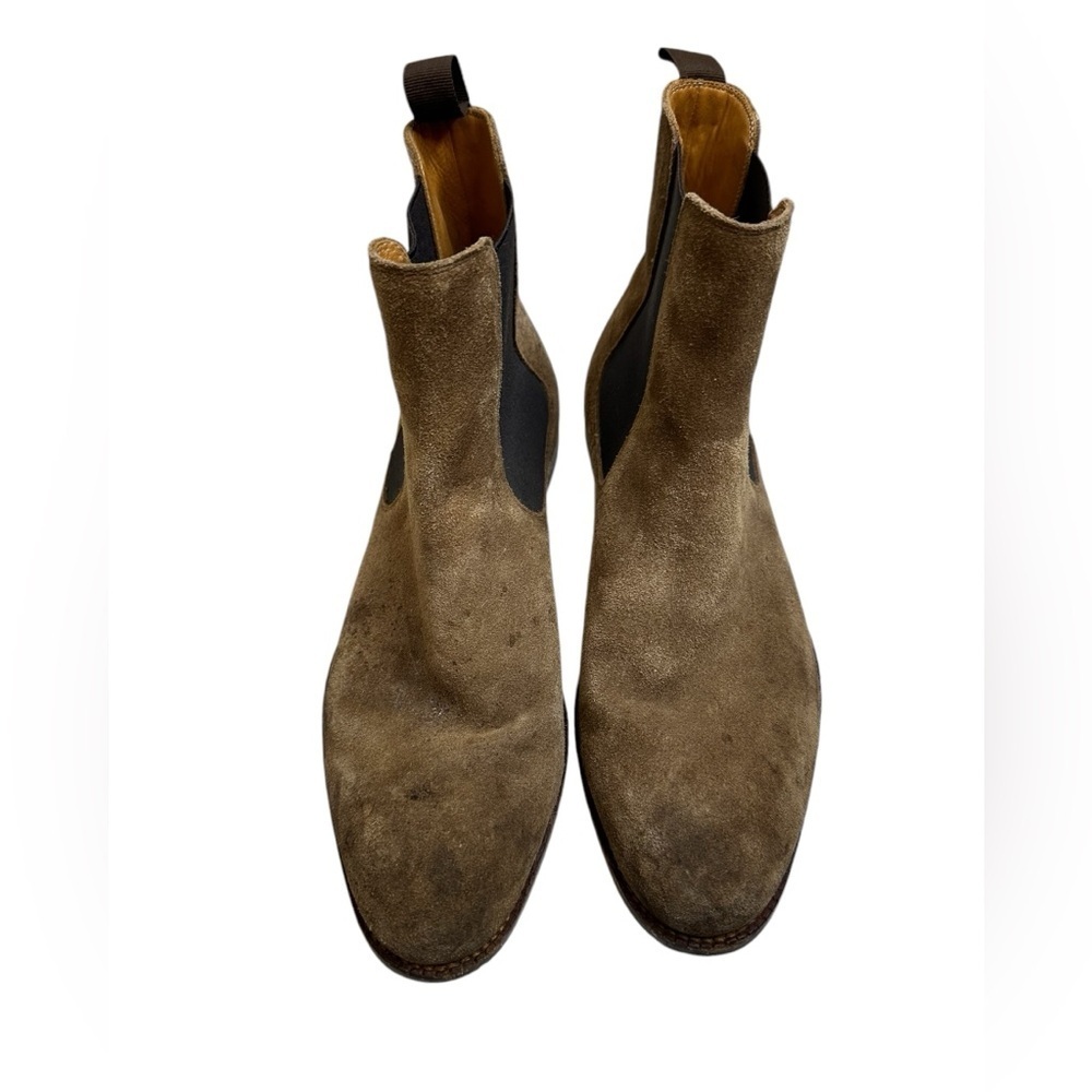 Men’s Beckett and Simonon Bolton Suede Chelsea Boots Size 9.5